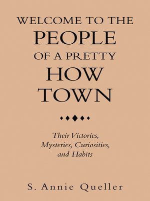 cover image of Welcome to the People of a Pretty How Town